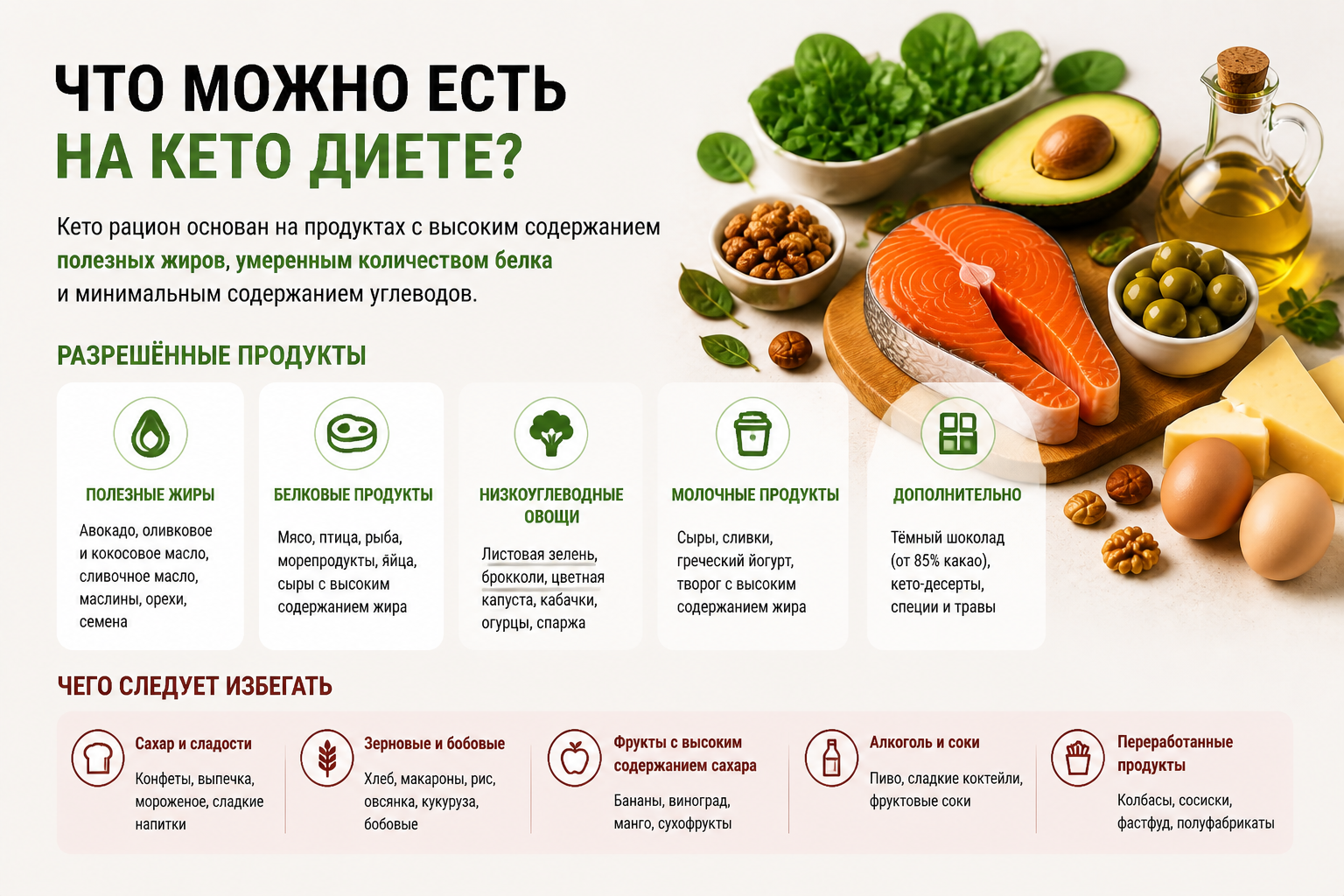 Что можно есть на кето